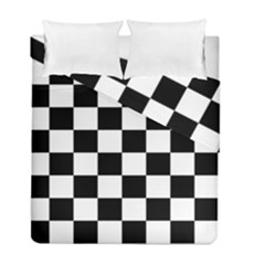 Chess Board Background Design Duvet Cover Double Side (Full/ Double Size) from ArtsNow.com