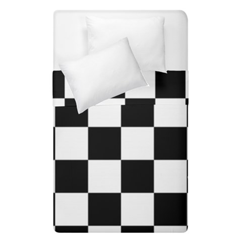 Chess Board Background Design Duvet Cover Double Side (Single Size) from ArtsNow.com