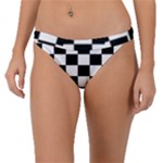 Chess Board Background Design Band Bikini Bottoms