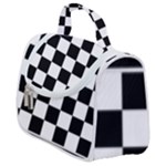 Chess Board Background Design Satchel Handbag