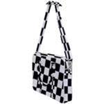 Chess Board Background Design Cross Body Office Bag