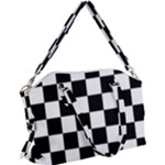 Chess Board Background Design Canvas Crossbody Bag
