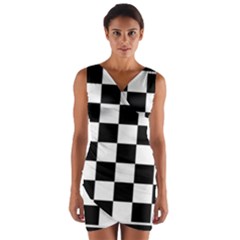 Wrap Front Bodycon Dress 