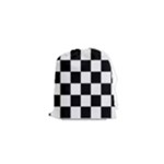 Chess Board Background Design Drawstring Pouch (XS)