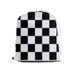 Chess Board Background Design Drawstring Pouch (XL)