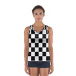 Chess Board Background Design Sport Tank Top 
