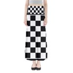 Chess Board Background Design Full Length Maxi Skirt