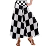 Chess Board Background Design Women s Satin Palazzo Pants