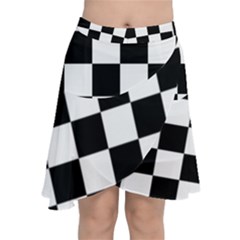 Chiffon Wrap Front Skirt 
