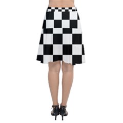 Chiffon Wrap Front Skirt 