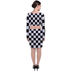 Long Sleeve Crop Top & Bodycon Skirt Set 
