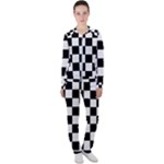 Chess Board Background Design Casual Jacket and Pants Set