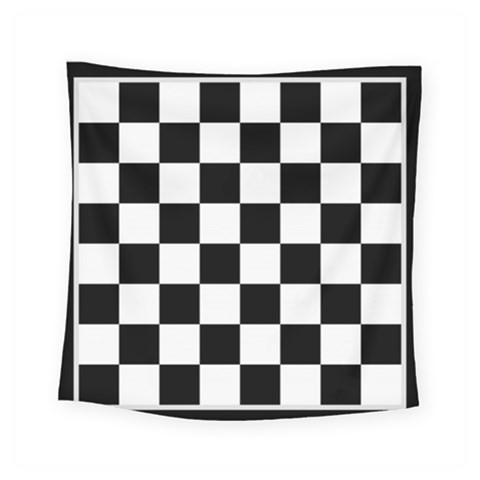 Chess Board Background Design Square Tapestry (Small) from ArtsNow.com