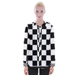 Chess Board Background Design Womens Long Sleeve Shirt