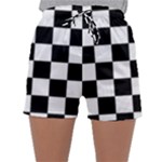 Chess Board Background Design Sleepwear Shorts
