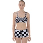 Chess Board Background Design Perfect Fit Gym Set