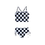 Chess Board Background Design Girls  Tankini Swimsuit