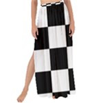 Chess Board Background Design Maxi Chiffon Tie-Up Sarong