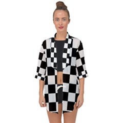 Open Front Chiffon Kimono 