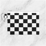 Chess Board Background Design Canvas Cosmetic Bag (Medium)