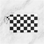 Chess Board Background Design Canvas Cosmetic Bag (Small)