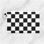 Chess Board Background Design Canvas Cosmetic Bag (Large)