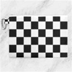 Chess Board Background Design Canvas Cosmetic Bag (XL)