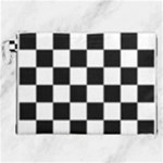 Chess Board Background Design Canvas Cosmetic Bag (XXL)