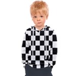 Chess Board Background Design Kids  Overhead Hoodie