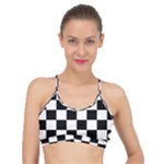 Chess Board Background Design Basic Training Sports Bra