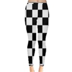 Chess Board Background Design Inside Out Leggings