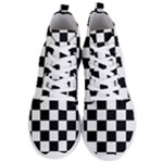 Chess Board Background Design Men s Lightweight High Top Sneakers