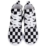 Chess Board Background Design Women s Lightweight High Top Sneakers