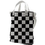 Chess Board Background Design Canvas Messenger Bag