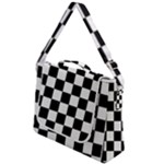 Chess Board Background Design Box Up Messenger Bag