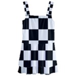 Chess Board Background Design Kids  Layered Skirt Swimsuit