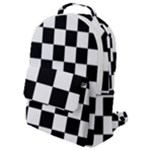 Chess Board Background Design Flap Pocket Backpack (Small)