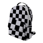 Chess Board Background Design Flap Pocket Backpack (Large)
