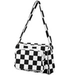 Chess Board Background Design Front Pocket Crossbody Bag