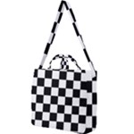 Chess Board Background Design Square Shoulder Tote Bag