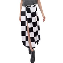 Velour Split Maxi Skirt 