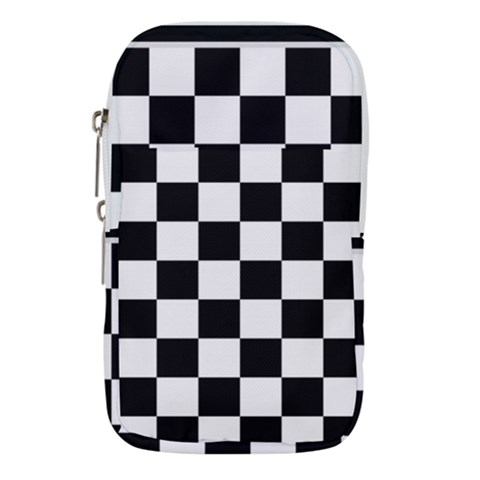 Chess Board Background Design Waist Pouch (Small) from ArtsNow.com
