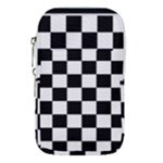 Chess Board Background Design Waist Pouch (Large)