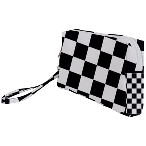 Chess Board Background Design Wristlet Pouch Bag (Small) from ArtsNow.com