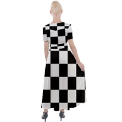 Button Up Short Sleeve Maxi Dress 