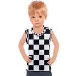 Chess Board Background Design Kids  Sport Tank Top