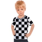 Chess Board Background Design Kids  Sports T-Shirt