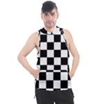 Chess Board Background Design Men s Sleeveless Hoodie