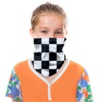 Chess Board Background Design Face Covering Bandana (Kids)