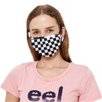 Chess Board Background Design Crease Cloth Face Mask (Adult)
